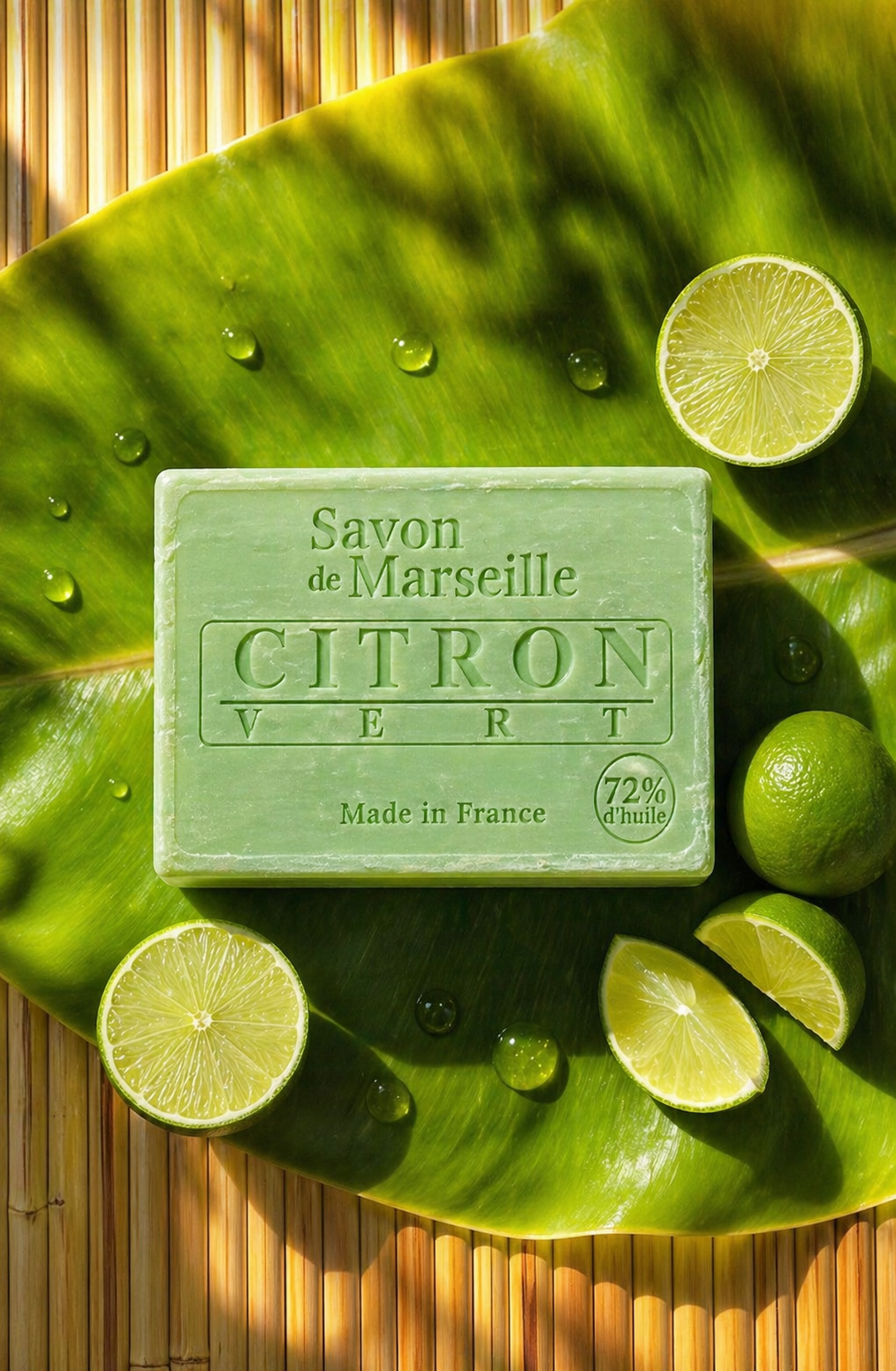 Savon de Marseille Artisanal - Citron Vert (100g)